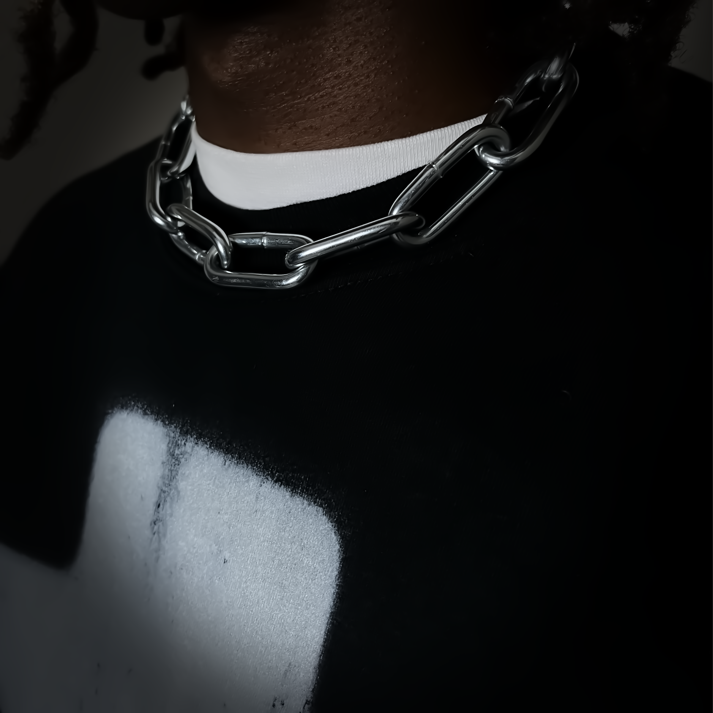 "Broken" a chain necklace