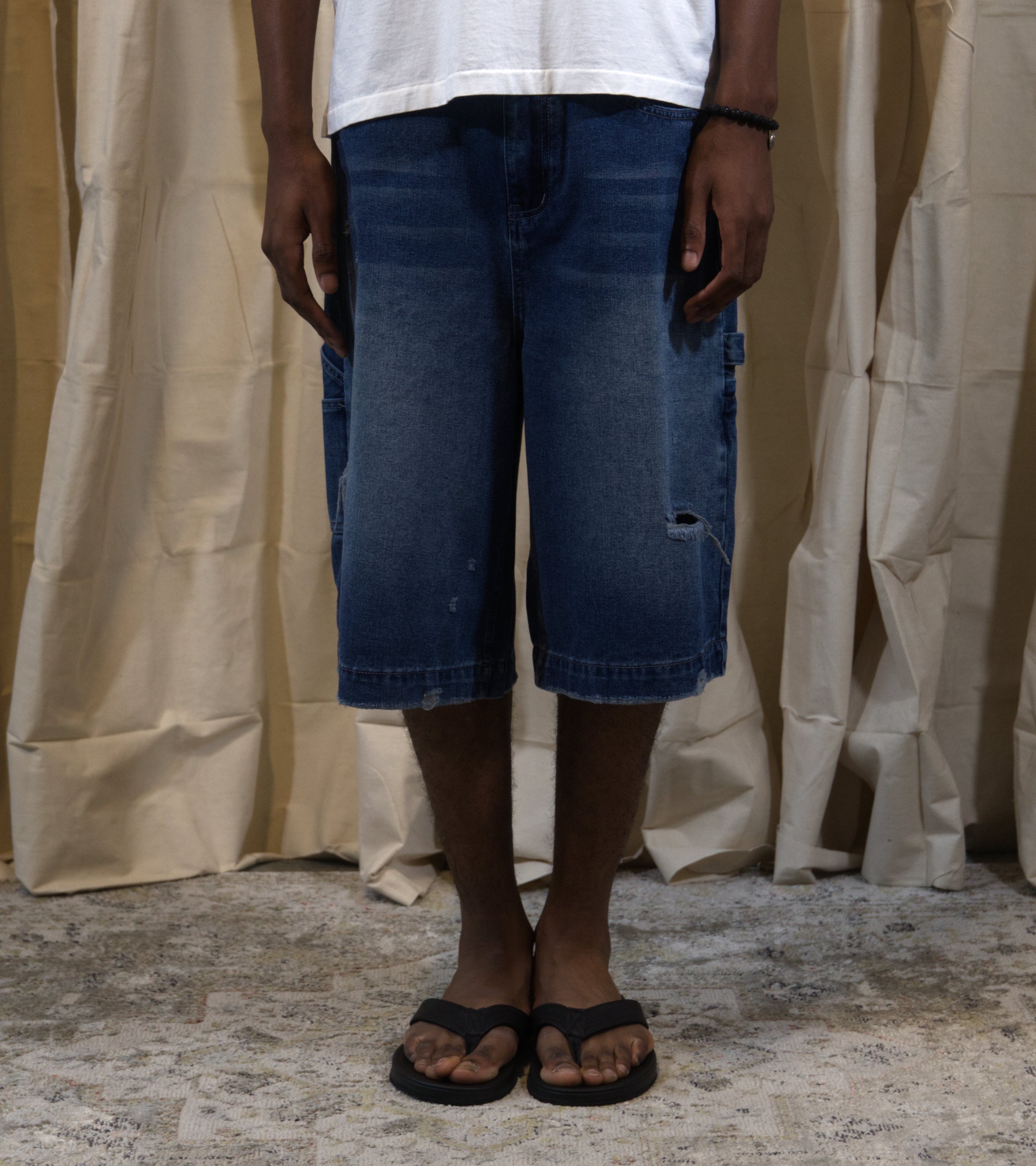 Essence, denim shorts